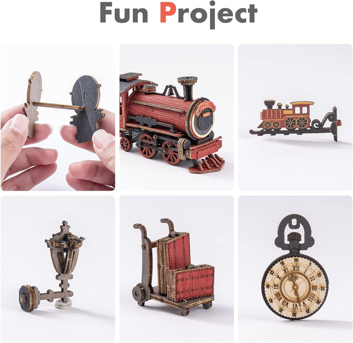 Book Nook Kit in Legno – Viaggio nel Tempo 