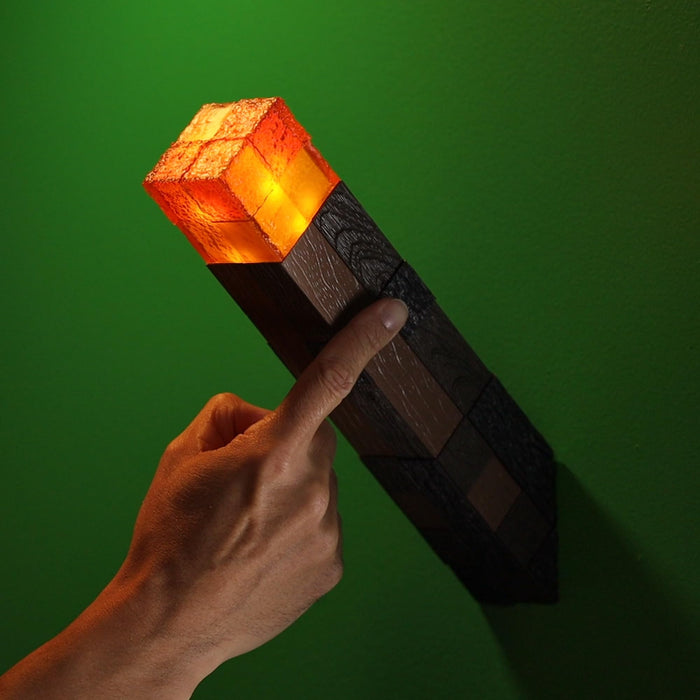 Lampada torcia Minecraft