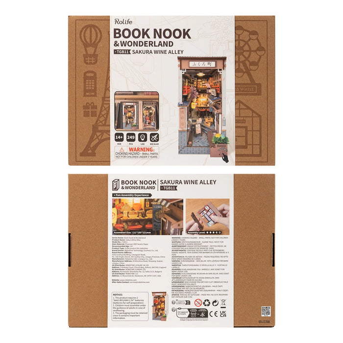 Book Nook Houten Bouwpakket – Sakura Wijngaard 