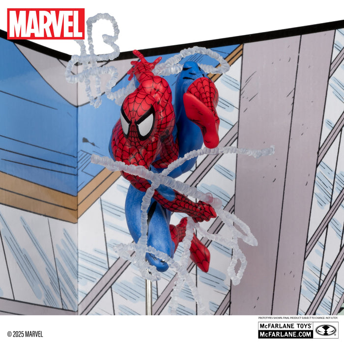The Amazing Spider-Man Sammelfigur mit Comic-Diorama