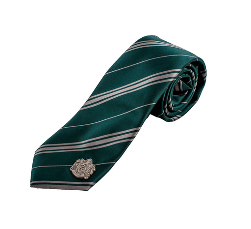 Harry Potter Slytherin Krawatte mit Hauswappen-Pin