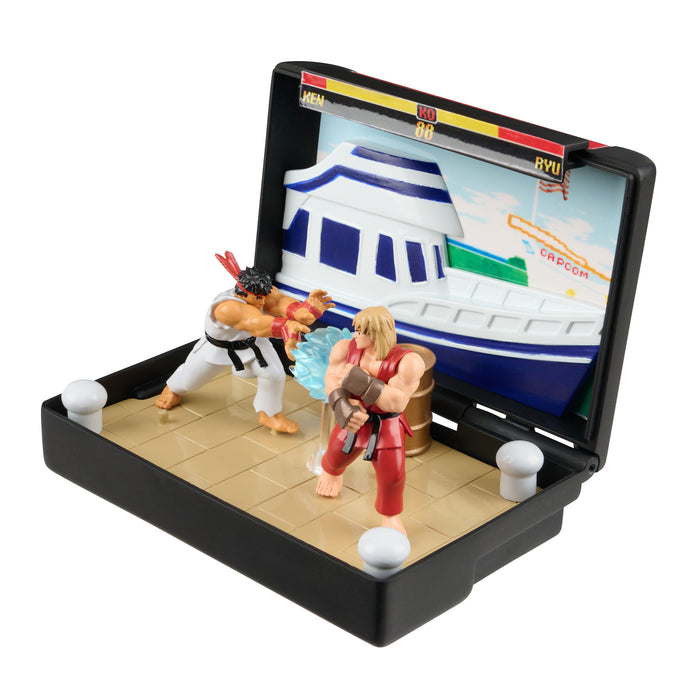Street Fighter II Diorama in der Mega Drive Kassette