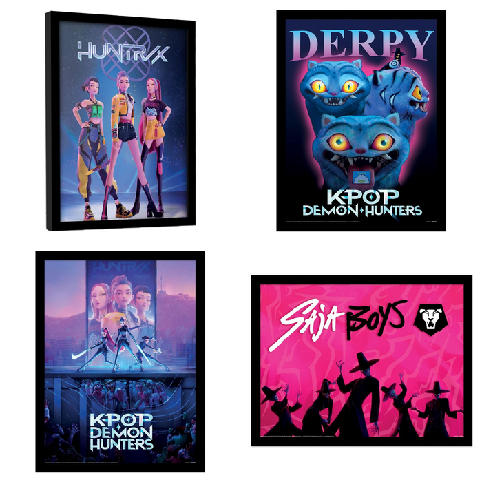 KPop Demon Hunters Poster im Rahmen: alle Varianten