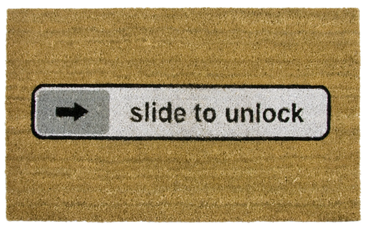 Fußmatte Slide to unlock aus Kokosfaser