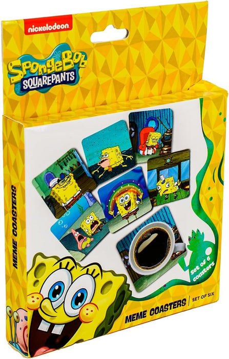 Cork-backed SpongeBob coasters
