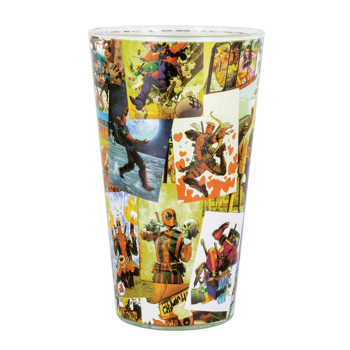 Deadpool Comic Collage Trinkglas