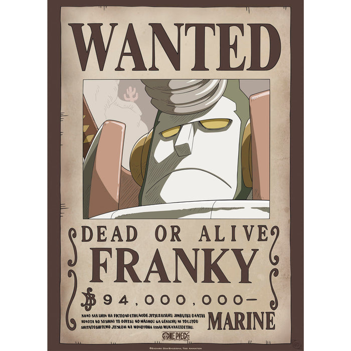 One Piece Steckbrief-Poster mit Usopp und Franky
