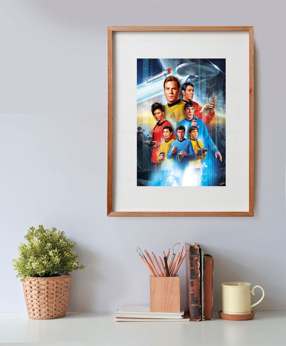 Star Trek Puzzle mit der Crew der Enterprise
