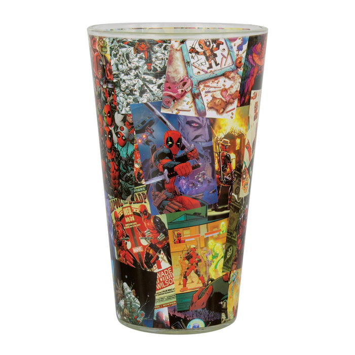 Deadpool Comic Collage Trinkglas