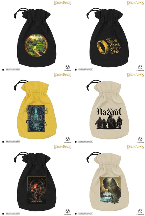 Bolsa para dados El Señor de los Anillos de algodón: todas las variantes
