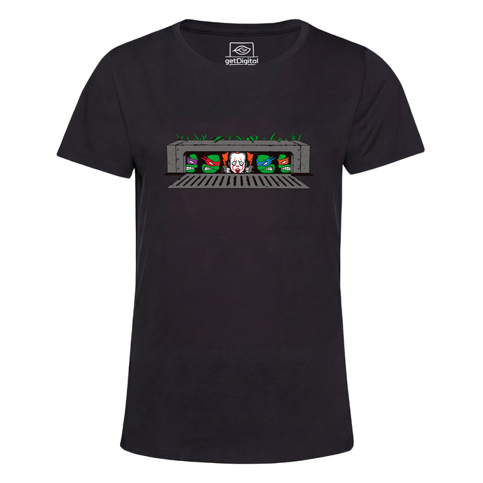 IT vs. Turtles - Vue principale Girlie Noir