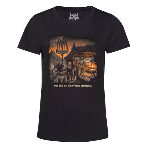 One does not simply leave McMordor - Front view Girlie Black
