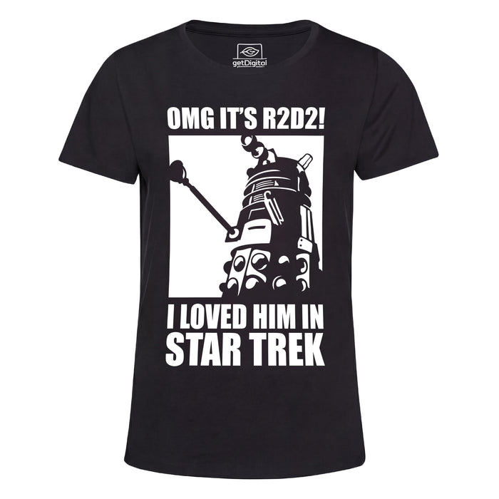 ¡Dios mío! ¡El droide que estás buscando! - Vista principal Camiseta de chica Negra