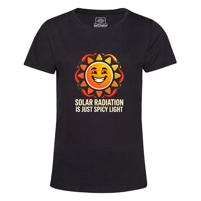 Solar Radiation Is Just Spicy Light - Main view Girlie Black