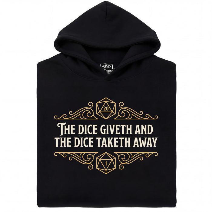 The Dice Giveth and the Dice Taketh Away - Vista principal Sudadera Negro