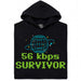 56kbps Survivor - Vista principal Sudadera Negro