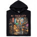 No Face City - Hoofdweergave Hoodie Zwart