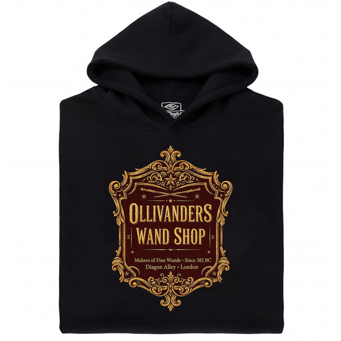 Ollivanders Wand Shop - Vista principal Sudadera Negro
