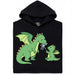 Dragon Parenting - Vista principale Hoodie Nero