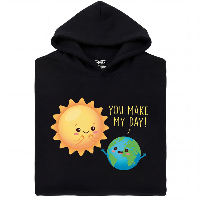 You Make My Day - Vista principal Sudadera Negro