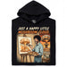 Happy Little Mushroom Cloud - Vista principale Hoodie Nero