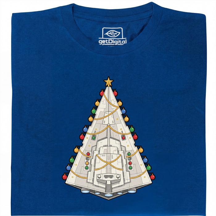 Destructor de Árboles - Navidad por decreto imperial - Vista Principal Camiseta Azul