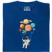 Cosmic Swing - Vista principale T-shirt Blu