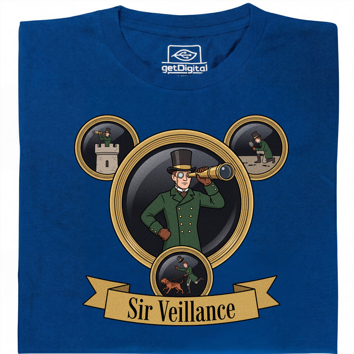 Sir Veillance - Vue principale T-Shirt Bleu