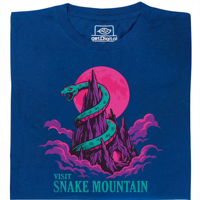 Visit Snake Mountain - Vista principal Camiseta Azul