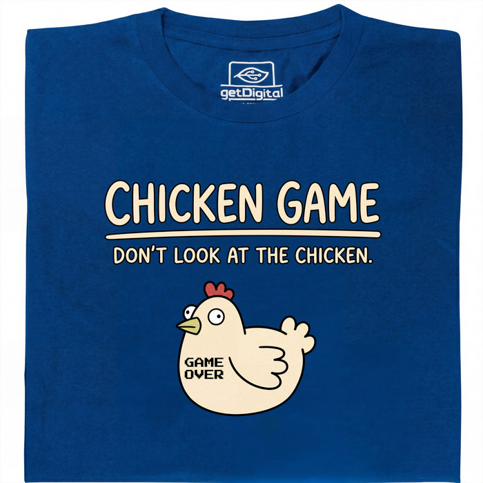 Chicken Game - Visione principale T-Shirt Blu