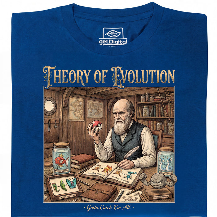 Theory of Evolution - Vista principal Camiseta Azul
