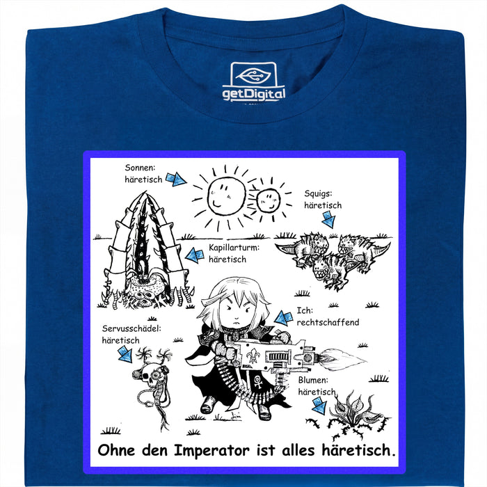 Tout est Hérétique ! - Vue Principale T-Shirt Bleu