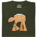 Biscotto Inciampante - Camminatore Panpepato in Ghirlanda - Vista Principale T-Shirt Verde Scuro