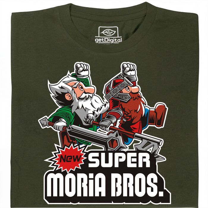 Super Moria Bros - Main view T-Shirt Dark Green