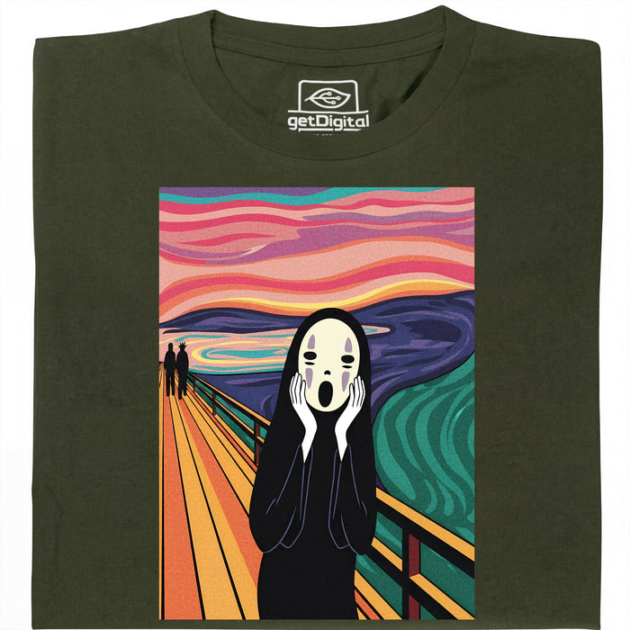 The Faceless Scream - Main view T-Shirt Dark Green