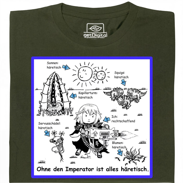 Tout est Hérétique ! - Vue Principale T-Shirt Vert Foncé