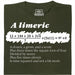 A Limerick - Poema matemático con ecuación - Vista principal Camiseta Verde Oscuro