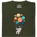 Cosmic Swing - Vista principale T-shirt Verde Scuro