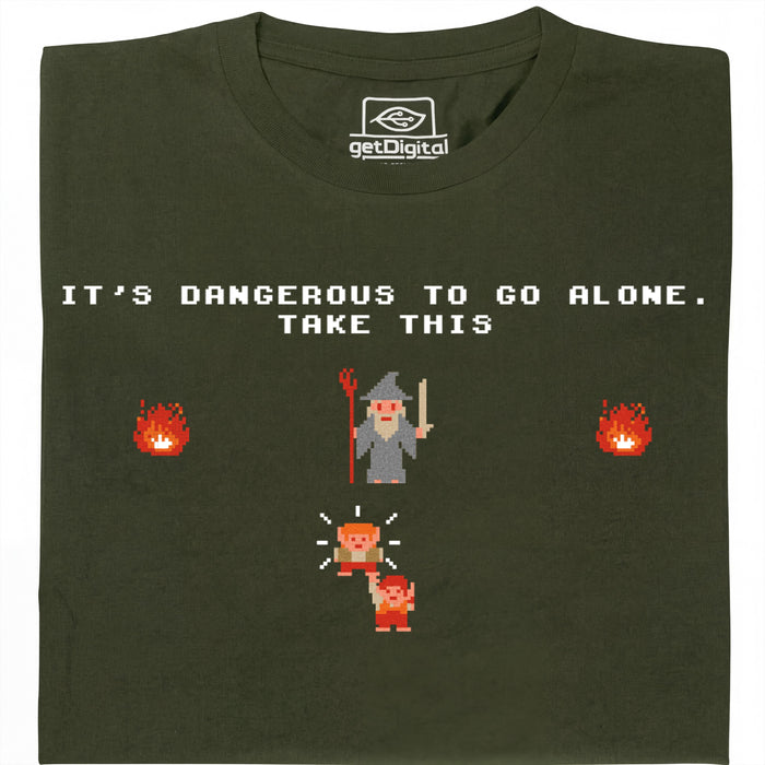 Take this Hobbit - Front view T-Shirt Dark Green