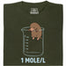 One Mole per Liter - Vista principale T-Shirt Verde Scuro