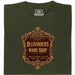 Ollivanders Wand Shop - Vista principal Camiseta Verde Oscuro