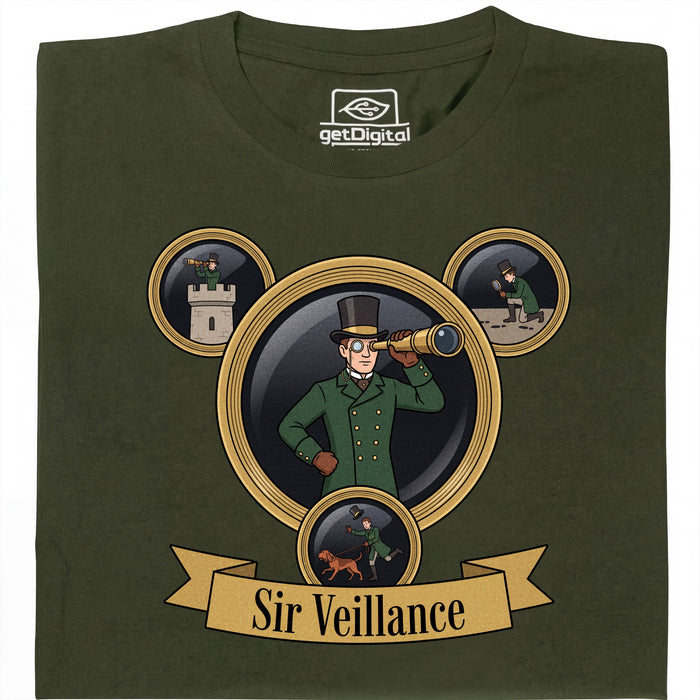 Sir Veillance - Vue principale T-Shirt Vert Foncé