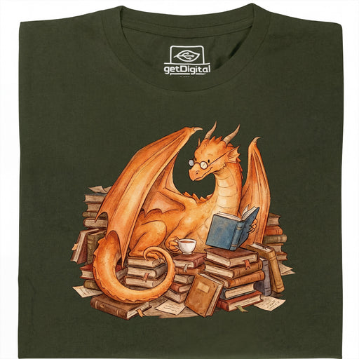 Story Keeper - Vista principale T-Shirt Verde Scuro