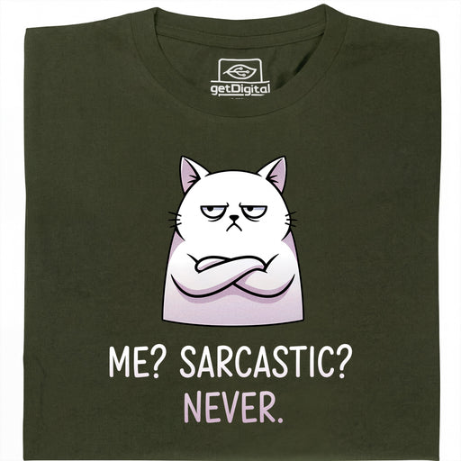 Definitely not sarcasm - Hoofdweergave T-Shirt Donkergroen