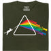 Dark Side of the Cat - Vista principal Camiseta Verde Oscuro