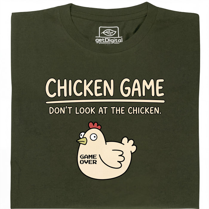 Chicken Game - Visione principale T-Shirt Verde Scuro