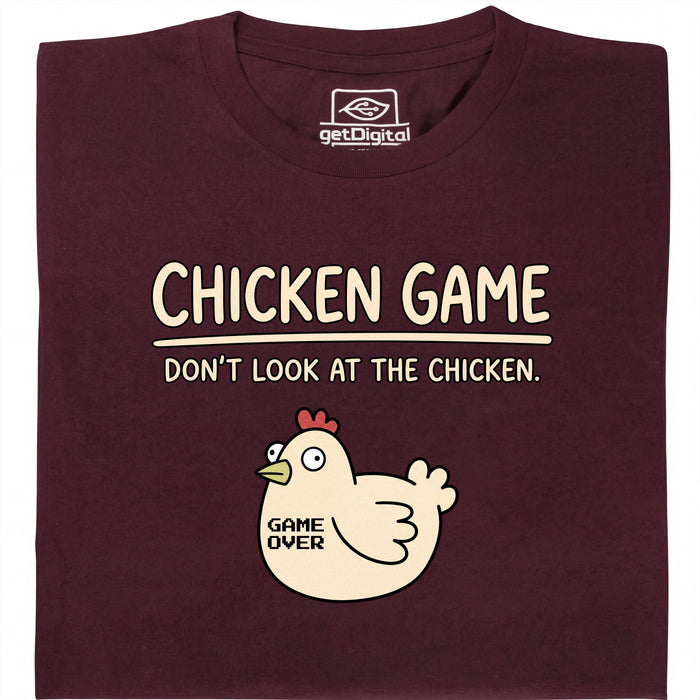 Chicken Game - Visione principale T-Shirt Rosso Scuro
