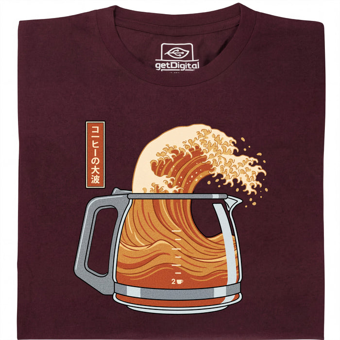 The Great Brew - Vue de face t-shirt rouge foncé