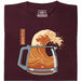 The Great Brew - Vue de face t-shirt rouge foncé