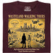 Wasteland Walking Tours - Hoofdweergave T-Shirt Donkerrood
